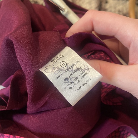 Anthropologie Girls From Savoy 100% Silk Bouquet Toss Dress - Picture 5 of 6